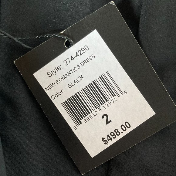 Nanette Lepore Black Lace Dress with Nude Underslip sz 2 NWT - Picture 12 of 12